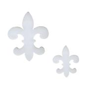 Precut Fleur De Lis White COE90