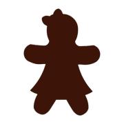 Precut Gingerbread Woman Large Pack of 3 COE90