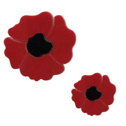 Precut Red Poppy COE90