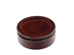 Round Wood Box with Wide Center Various Finishes