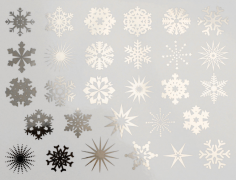 Snowflakes Decal Sheet