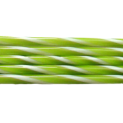 Spring Green and French Vanilla Striped Glass Cane COE90