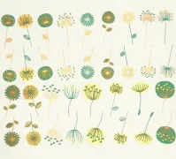 Modern Flowers Decal Sheet