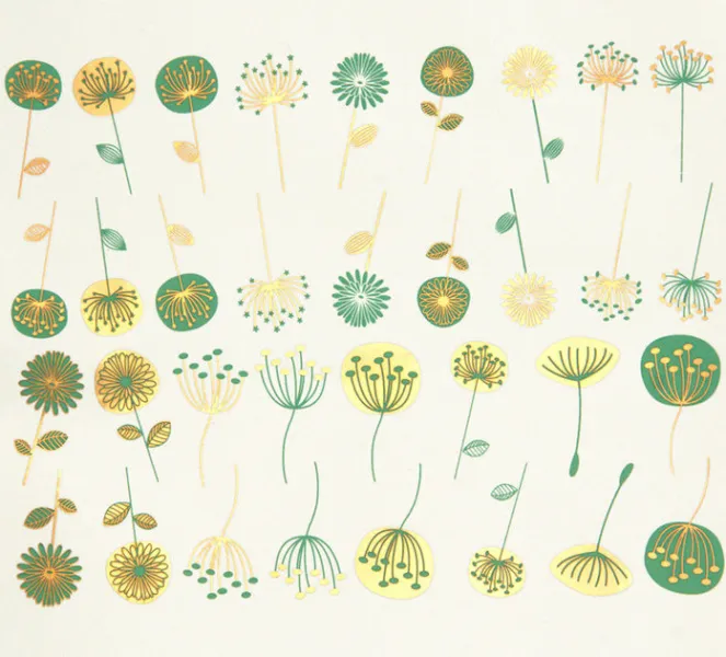 Modern Flowers Decal Sheet