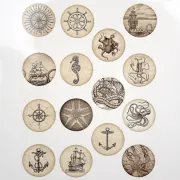 Nautical Digital Decal Sheet