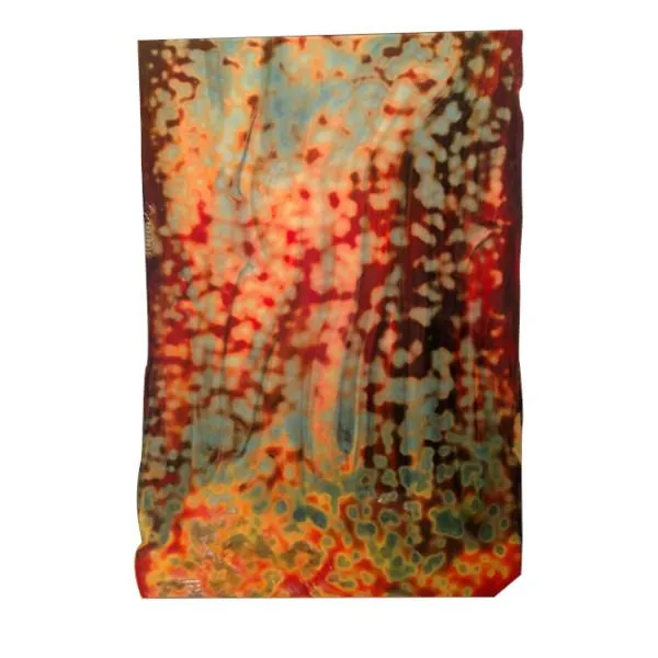 Youghiogheny Glass Oceana Orange Green 3mm, Non-Fusible