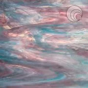 Oceanside Glass Aqua-Rose Pearl Opalescent COE96
