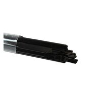 Oceanside Glass Noodles Black Opalescent COE96