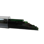 Oceanside Glass Noodles Dark Green Opalescent COE96