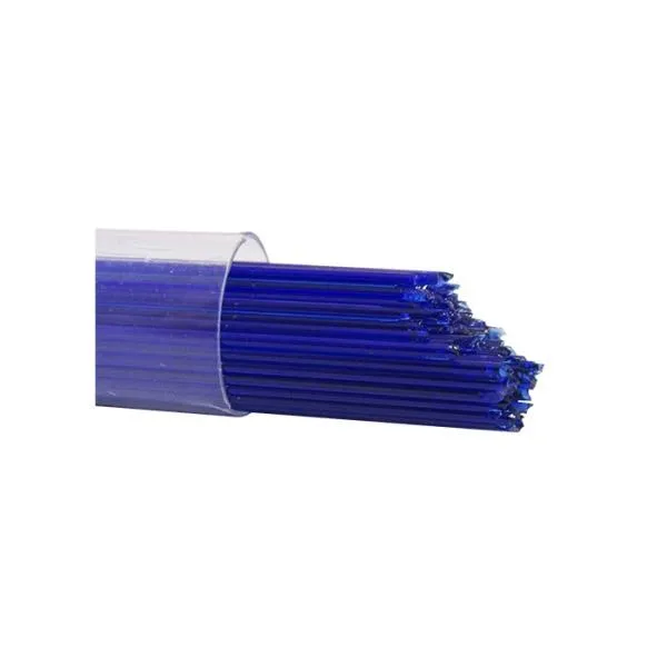 Oceanside Glass Stringers Dark Blue Transparent COE96