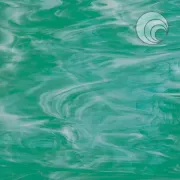 Oceanside Glass Teal Green/ White COE96