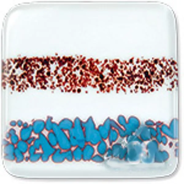 Oceanside Glass Red Reactive Opalescent, Double-rolled, 3mm COE96