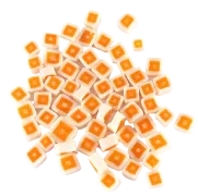 Orange Hip To Be Square Murrini/ Millefiore COE90
