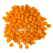Orange Opalescent Dots COE96