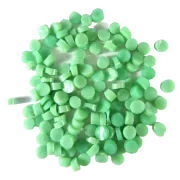 Pastel Green Opalescent Dots COE96