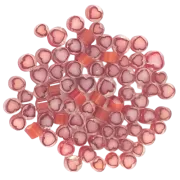 Pink & Red Heart Murrini/ Millefiore COE90