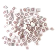 Pink and White Hip To Be Square Murrini/ Millefiore COE96