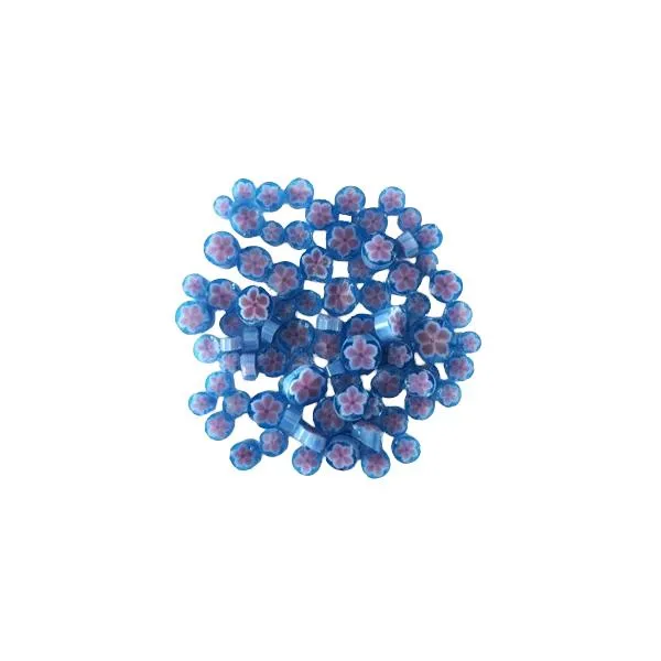 Pink Bellflower Murrini/ Millefiore COE90