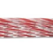 Pink, Fuchsia, and White Streamer Glass Cane COE90