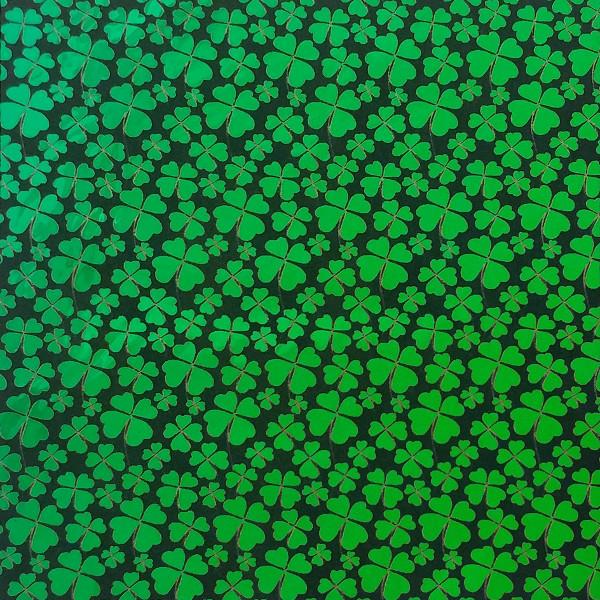 Etched Shamrock Pattern on Thin Glass COE90