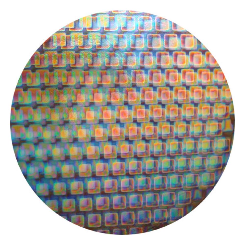 CBS Dichroic Coating Boxes 2 Pattern on Bullseye Thin Black Glass COE90