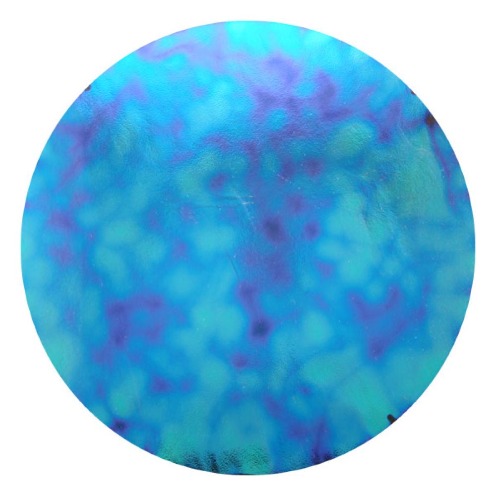 CBS Dichroic Coating Red/ Silver Blue Aurora Borealis Pattern on Thin Clear Glass COE90