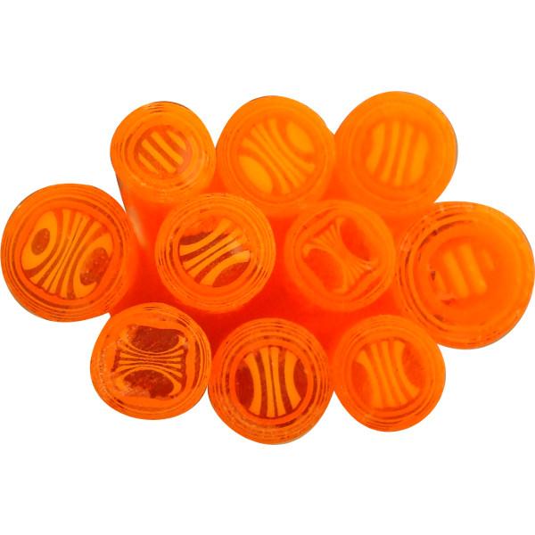 Twisted Cane - Murrini Stick - Orange and Yellow - COE90