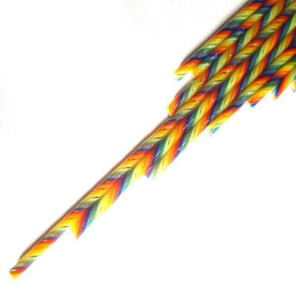 Twisted Cane Rainbow Single Twist Cane COE90