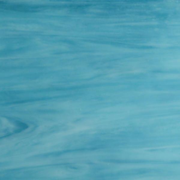 Wissmach Prisma Glass White/ Deep Sky Blue, 3mm COE96