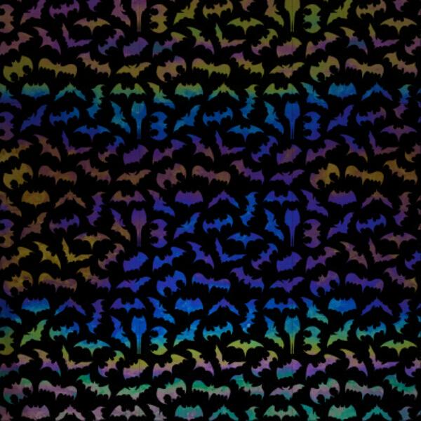 Etched Luminescent Bats Pattern COE96