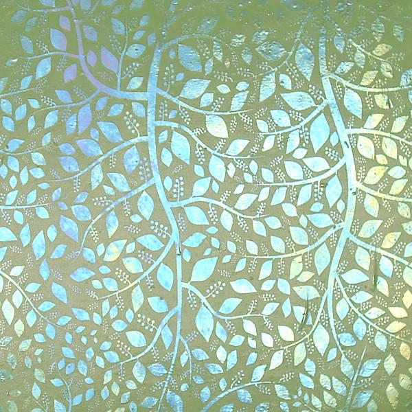 Etched Luminescent Budding Branches Pattern COE96