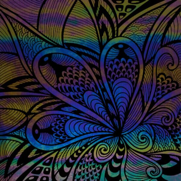 Etched Luminescent Fantasy Petal Pattern COE96