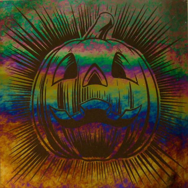 Etched Luminescent Jack O Lantern Pattern COE96