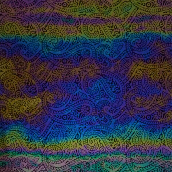 Etched Luminescent Paisley Pattern COE96