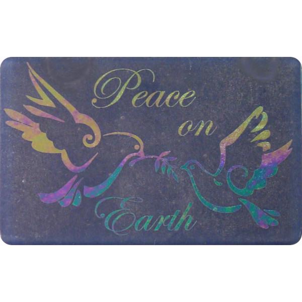 Etched Luminescent Peace on Earth Ornament Pattern COE96