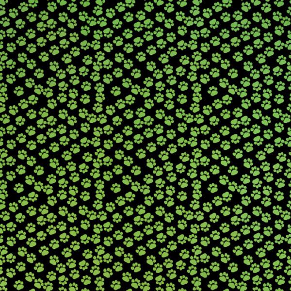Etched Paw Print Pattern on Thin Glass COE96