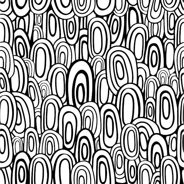 Etched Funky Ellipses Pattern