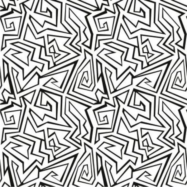 Etched Menacing Maze Pattern