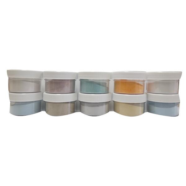 Assorted Oceanside Glass  Powder Frit Sampler Pack COE96