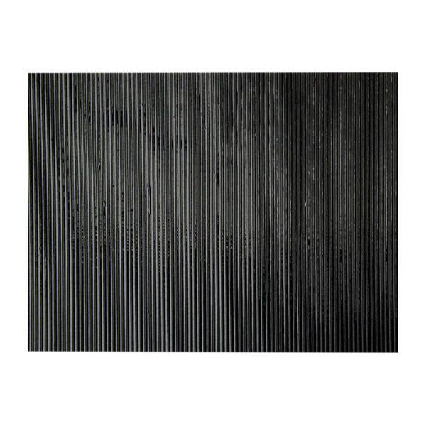 Bullseye Glass Black Opalescent, Reeded Texture, 3mm COE90