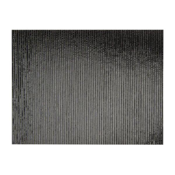 Bullseye Glass Black Opalescent, Reeded Texture, Thin-rolled, 2mm COE90