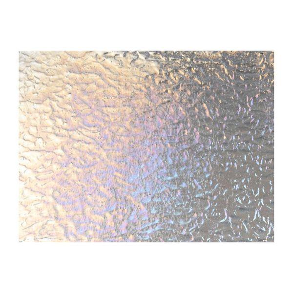 Bullseye Glass Clear Transparent, Granite Texture, Iridescent, 3mm COE90