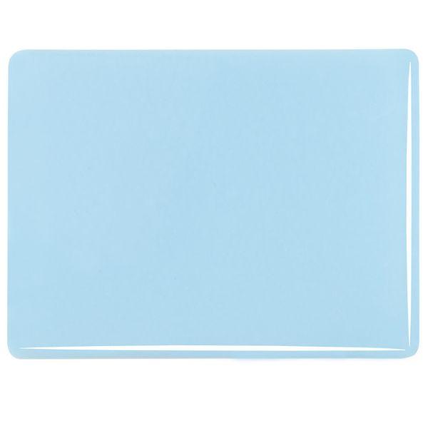 Bullseye Glass Glacier Blue Opalescent, Thin-rolled, 2mm COE90