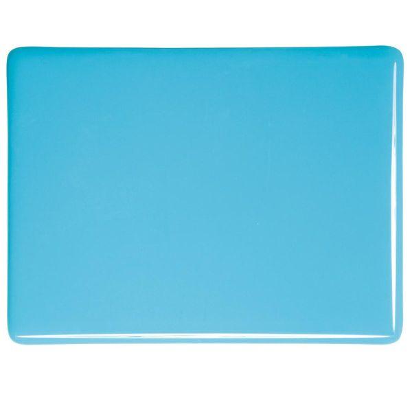 Bullseye Glass Light Cyan Opalescent, Thin-rolled, 2mm COE90