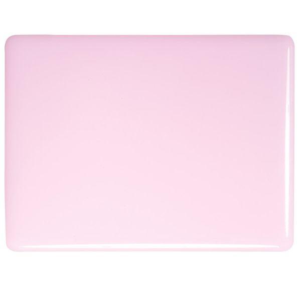 Bullseye Glass Petal Pink Opalescent, Double-rolled, 3mm COE90
