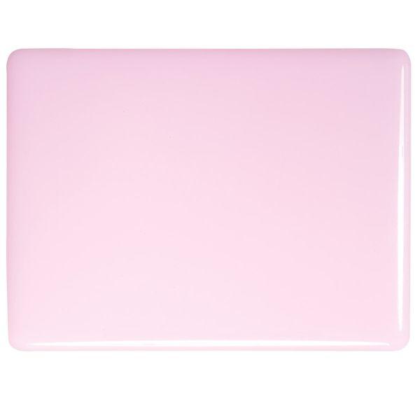 Bullseye Glass Petal Pink Opalescent, Double-rolled, 3mm COE90