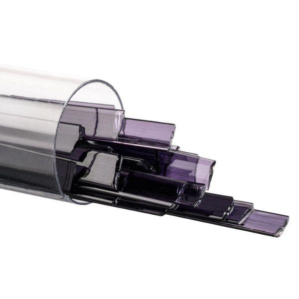 Bullseye Glass Ribbon Deep Royal Purple Transparent COE90