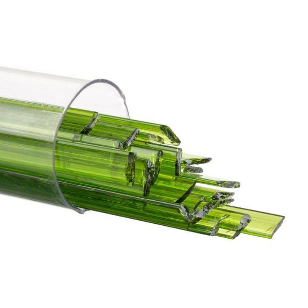 Bullseye Glass Ribbon Spring Green Transparent COE90