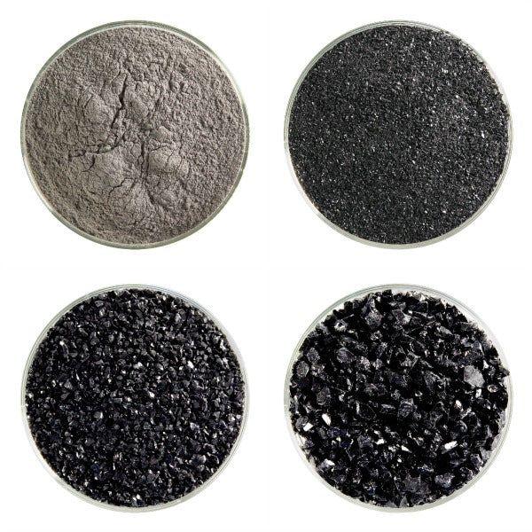 Bullseye Glass Stiff Black Opalescent Frit COE90