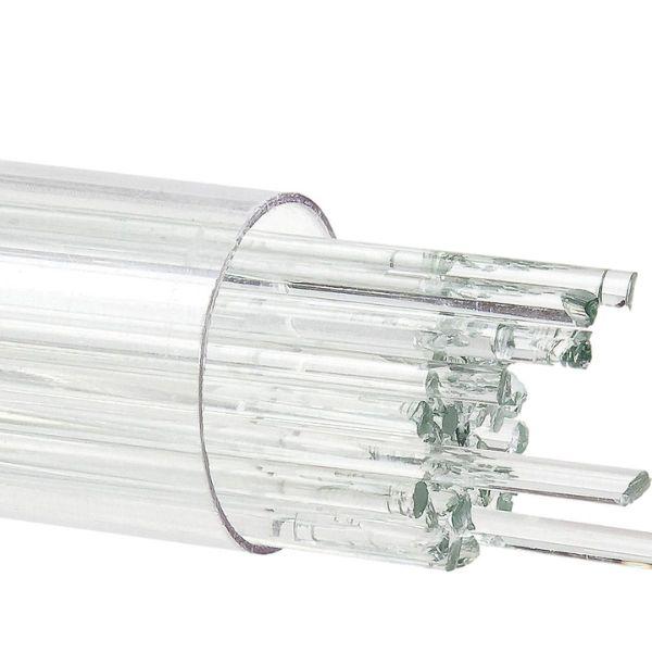 Bullseye Glass Stringers Reactive Ice Transparent COE90